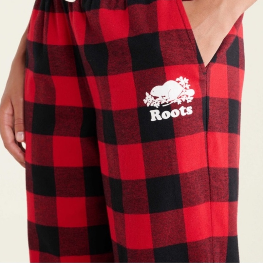 Roots Red and Black Plaid Pants